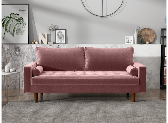 Диван Scott трехместный пыльно-розовый в Ростове-на-Дону