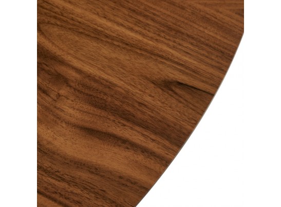 Стол Liverpool диам.110см, шпон орех лучевой набор, с хромированными ножками в Ростове-на-Дону