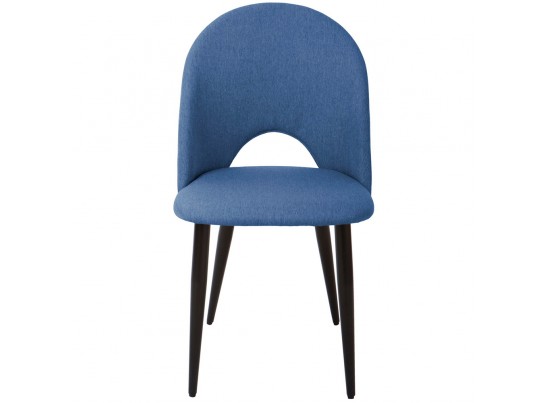 Комплект из 4-х стульев Cleo голубой с черными ножками в Ростове-на-Дону