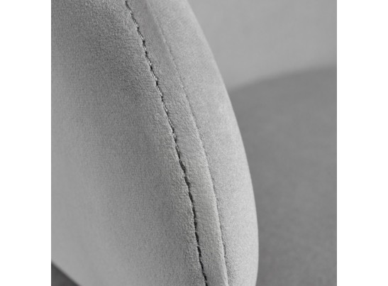 Стул-полукресло Emil серый с золотыми ножками в Ростове-на-Дону