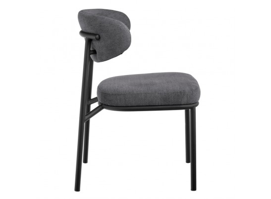 Стул Lucas 2 серый шенилл с чёрными ножками в Ростове-на-Дону