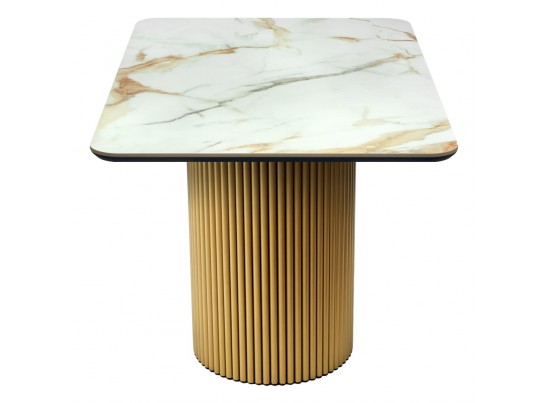 Стол Festa 140x85x77см, керамогранит Calacatte gold мрамор в Ростове-на-Дону