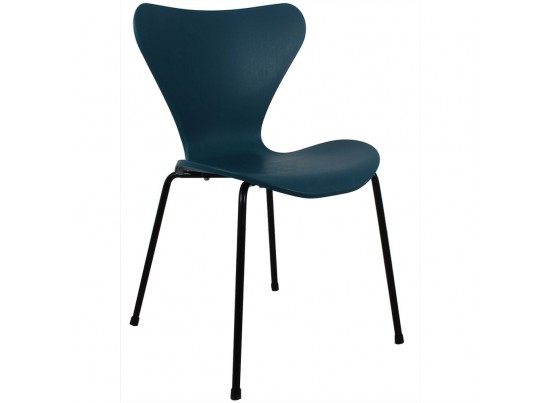 Комплект из 4-х стульев Seven голубой с чёрными ножками в Ростове-на-Дону