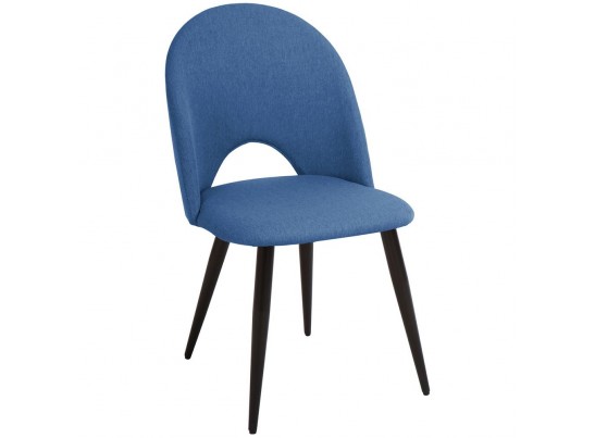 Комплект из 4-х стульев Cleo голубой с черными ножками в Ростове-на-Дону