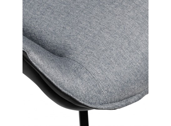 Стул Soft серо-голубой с чёрным, рогожка в Ростове-на-Дону