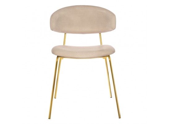 Стул Elle бежевый с золотыми ножками в Ростове-на-Дону