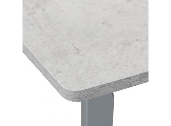 Стол Oslo раскладной 100-130x80x76см, Бетон Лайт, серый в Ростове-на-Дону