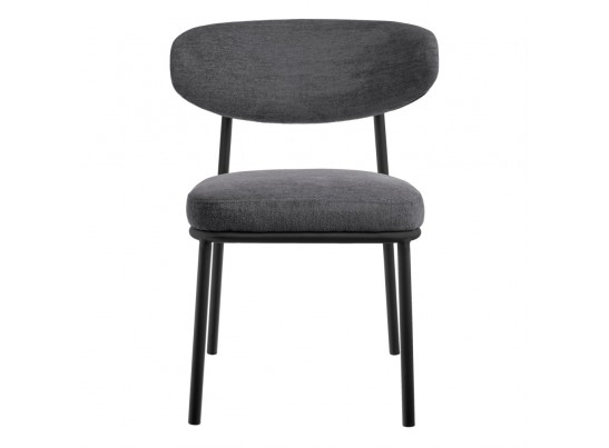 Стул Lucas 2 серый шенилл с чёрными ножками в Ростове-на-Дону