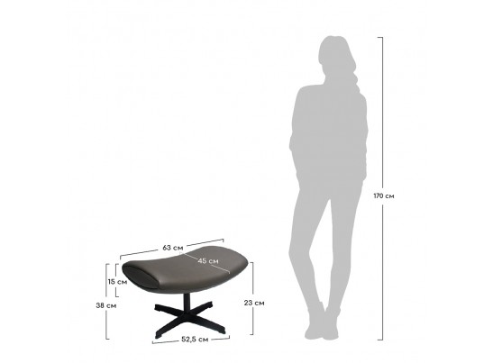 Оттоманка IMOLA серый в Ростове-на-Дону