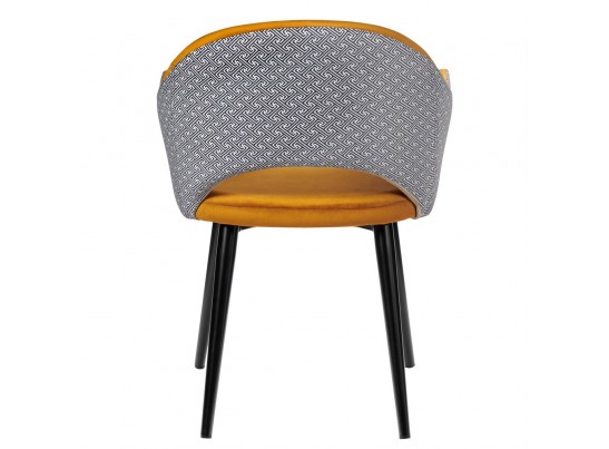 Стул Bruno горчичный с жаккардом в Ростове-на-Дону