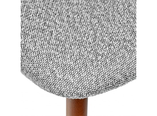 Стул полубарный Lucas светло-серый букле, ножки цвета орех в Ростове-на-Дону