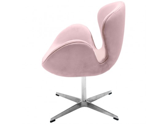 Кресло SWAN CHAIR пудровый, искусственная замша в Ростове-на-Дону
