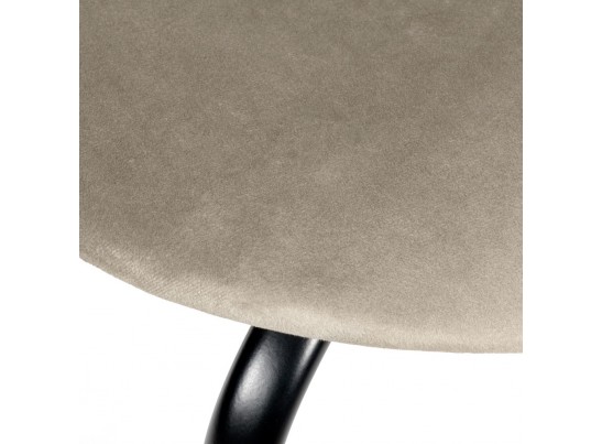 Стул Seven Style латте велюр с чёрными ножками в Ростове-на-Дону