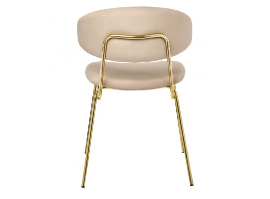 Стул Elle бежевый с золотыми ножками в Ростове-на-Дону