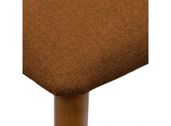 Стул Lucas 3 терракотовый букле с ножками цвета орех в Ростове-на-Дону