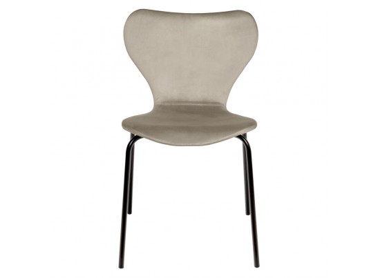 Стул Seven Style латте велюр с чёрными ножками в Ростове-на-Дону