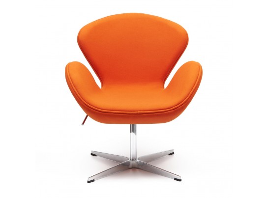Кресло SWAN CHAIR оранжевый, кашемир в Ростове-на-Дону