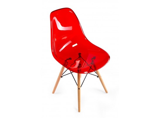 Стул Eames прозрачный красный в Ростове-на-Дону