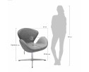 Кресло SWAN CHAIR оранжевый, кашемир в Ростове-на-Дону