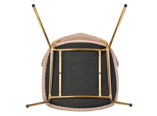 Стул Elle бежевый с золотыми ножками в Ростове-на-Дону