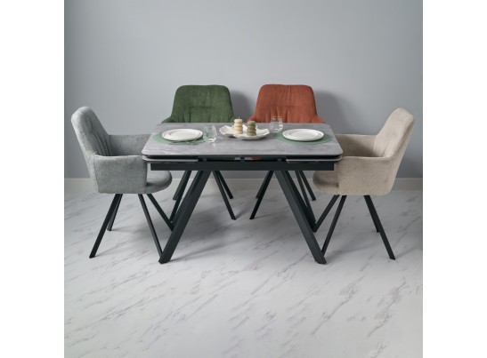 Комплект из 2-х стульев Grant серый шенилл на поворотном механизме в Ростове-на-Дону