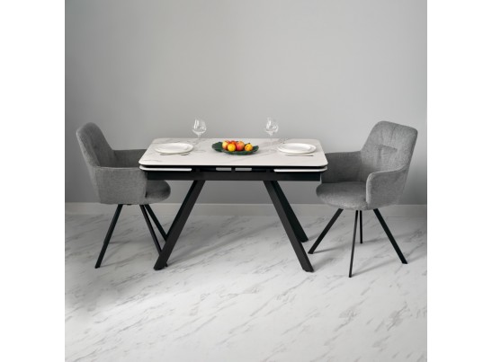 Комплект из 2-х стульев Grant серый шенилл на поворотном механизме в Ростове-на-Дону