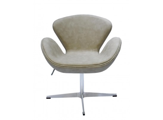 Кресло SWAN CHAIR бежевый матовый с эффектом состаренная кожа в Ростове-на-Дону