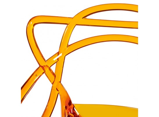 Комплект из 2-х стульев Masters прозрачный оранжевый в Ростове-на-Дону