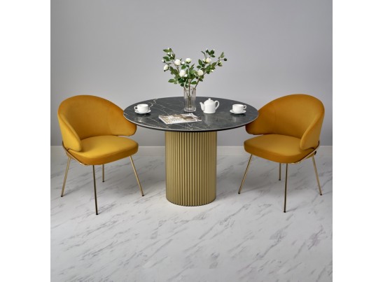 Стол Aura D110, керамогранит Wacom мрамор