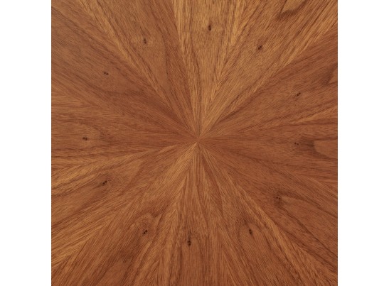 Стол Liverpool диам.110см, шпон орех лучевой набор, с чёрными ножками в Ростове-на-Дону