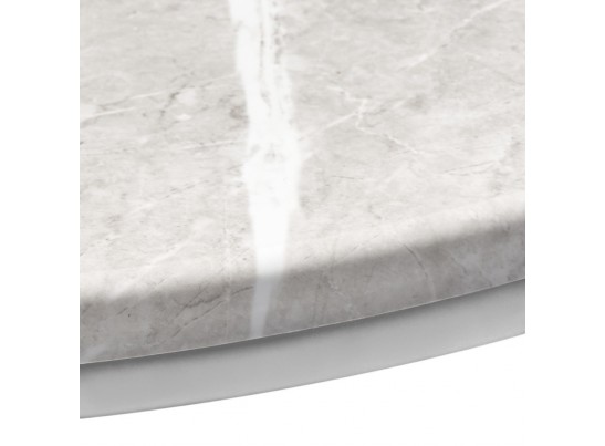 Набор кофейных столиков Tango бежевый мрамор с белыми ножками, 2шт в Ростове-на-Дону