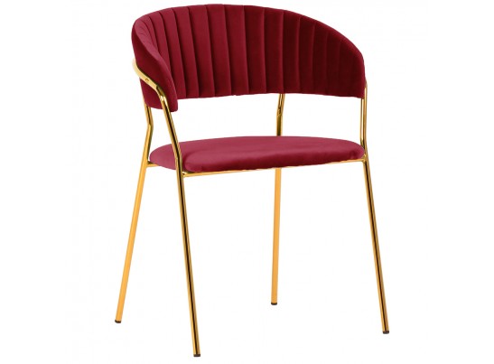 Комплект из 2-х стульев Turin винный с золотыми ножками в Ростове-на-Дону
