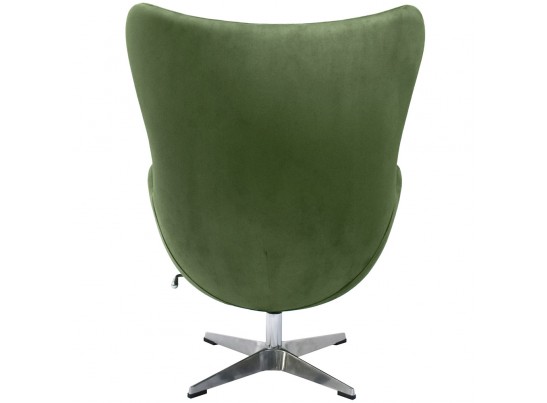 Кресло EGG CHAIR зеленый, искусственная замша в Ростове-на-Дону