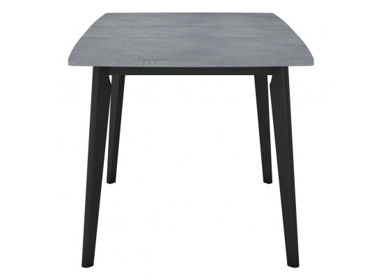 Стол Oslo раскладной 100-130x80x76см, Бетон Портленд, чёрный в Ростове-на-Дону