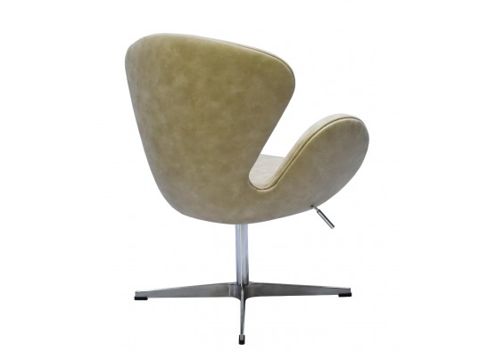 Кресло SWAN CHAIR бежевый матовый с эффектом состаренная кожа в Ростове-на-Дону