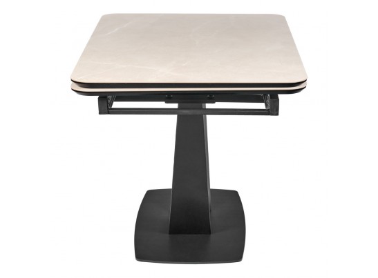 Стол Vito раскладной 120-184x80x75см, керамогранит бежевый, чёрный в Ростове-на-Дону