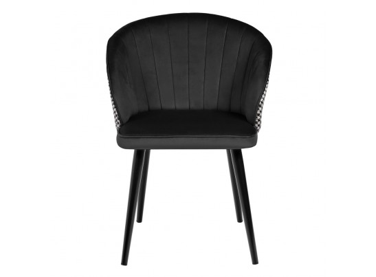 Стул Paola чёрный с жаккардом в Ростове-на-Дону