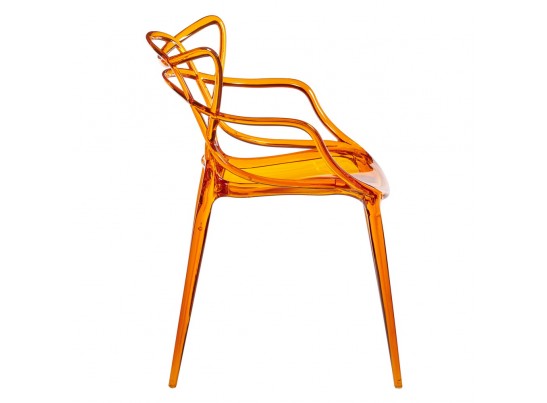 Комплект из 2-х стульев Masters прозрачный оранжевый в Ростове-на-Дону