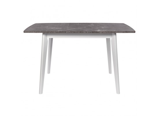 Стол Oslo раскладной 100-130x80x76см, Мрамор Сиена, белый в Ростове-на-Дону