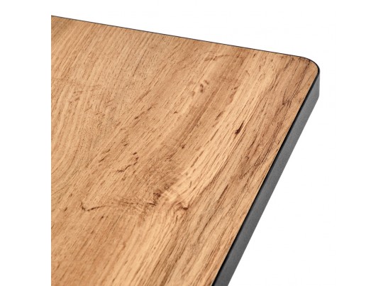 Стол Dublin раскладной 120-160х80х75 Дуб Вотан с чёрными ножками в Ростове-на-Дону