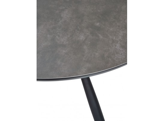 Стол TONDO раскладной 120-160х120х76см, темно-серый, испанская керамика в Ростове-на-Дону