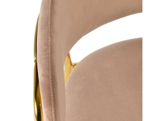 Стул Napoli латте с золотыми ножками в Ростове-на-Дону