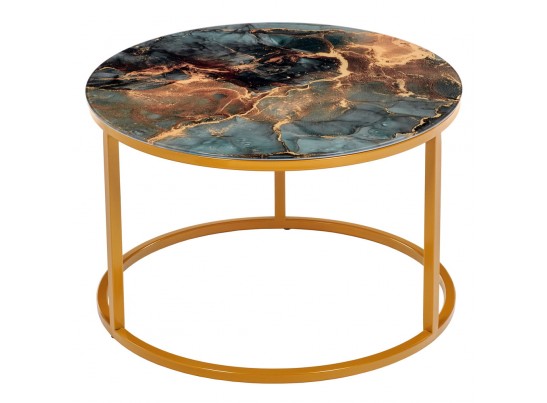 Набор кофейных столиков Tango космический с ножками матовое золото, 2шт в Ростове-на-Дону