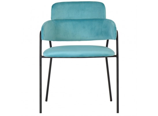 Стул Napoli светло-бирюзовый с чёрными ножками в Ростове-на-Дону