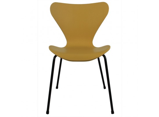 Комплект из 4-х стульев Seven горчичный с чёрными ножками в Ростове-на-Дону