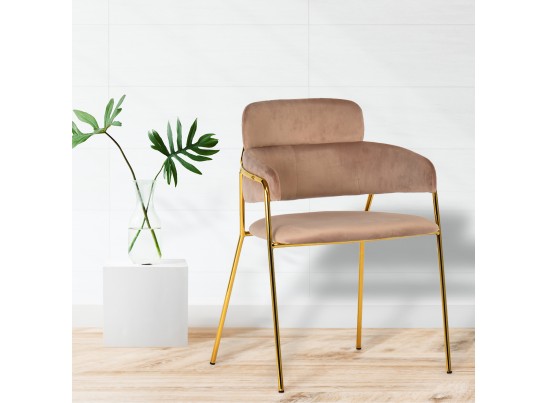 Стул Napoli латте с золотыми ножками в Ростове-на-Дону