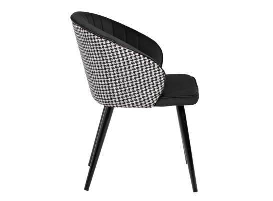 Стул Paola чёрный с жаккардом в Ростове-на-Дону