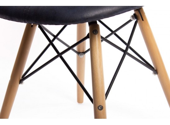 Стул Eames DSW leather черный в Ростове-на-Дону