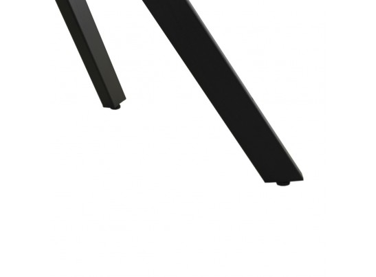 Стол Arthur раскладной 120-184x80x75см, керамогранит белый мрамор Greys White, чёрный в Ростове-на-Дону