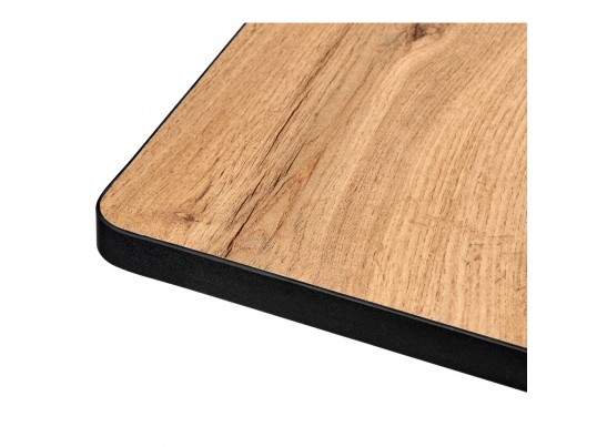 Стол Dublin раскладной 120-160х80х75 Дуб Вотан с чёрными ножками в Ростове-на-Дону